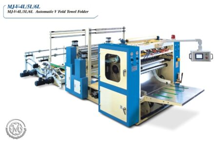 Maszyna składająca do produkcji ręczników składanych typu V i chusteczek kosmetycznych MJ-V