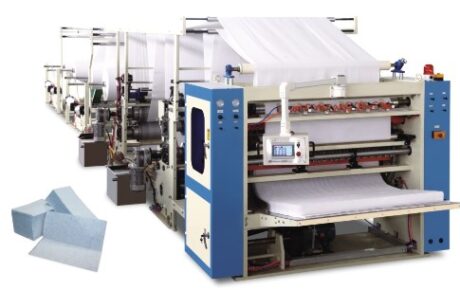 Maszyna składająca do produkcji ręczników składanych typu V i chusteczek kosmetycznych MJ-V-SJ